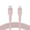 BOOST CHARGE  USB-C to LTG Silicone, Pink (2m)