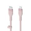 BOOST CHARGE  USB-C to LTG Silicone, Pink (2m)