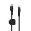 Belkin CHARGE USB-C LTG Braided Sil 1M B