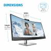 34'' HP Monitor E34m G3 WQHD Curved, Black