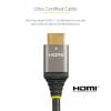 StarTech.com 6ft (2m) HDMI 2.1 Cable, Certified Ultra High Speed HDMI Cable 48Gbps, 8K 60Hz/4K 120Hz HDR10+ eARC, Ultra HD 8K HDMI Cable / Cord w/TPE Jacket, For UHD Monitor/TV/Display - Dolby Vision/Atmos, DTS-HD (HDMM21V2M) HDMI-kabel med Ethernet 2m So