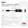 Club 3D CAC-1334 DisplayPort 1.2 til HDMI adapterkabel 1.8m Sort