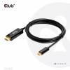 Club 3D CAC-1334 DisplayPort 1.2 til HDMI adapterkabel 1.8m Sort