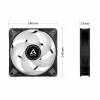 ARCTIC P14 PWM PST A-RGB Fan 1-pack Sort Transparent 140 mm