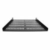 StarTech.com 1U Server Rack Shelf - Universal Vented Rack Mount Cantilever Tray for 19 Network Equipment Rack & Cabinet - Durable Design - Weight Capacity 55lb/25kg - 20 Deep Shelf, Black(SHELF-1U-20-FIXED-V) Rackhylde Sort