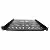 StarTech.com 1U Server Rack Shelf - Universal Vented Rack Mount Cantilever Tray for 19 Network Equipment Rack & Cabinet - Durable Design - Weight Capacity 55lb/25kg - 20 Deep Shelf, Black(SHELF-1U-20-FIXED-V) Rackhylde Sort