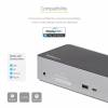 STARTECH Quad Monitor USB-C Dock 4K60