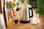 Philips Avance Collection Elkedel 1.7liter 2.2kW Metal/sort b&oslash;rstet metal