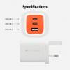 Targus HyperJuice Adapter 65Watt 1xUSB-A 2.0 2xUSB-C