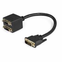 StarTech.com 1 ft DVI-D to 2x DVI-D Digital Video Splitter Cable - M/F (DVISPL1DD) Videosplitter 30.5cm Sort