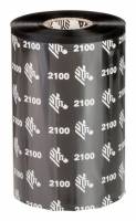 Zebra 2100 Wax Farveb&aring;nd refill (termisk overf&oslash;ring) Sort 02100BK22045