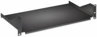 Intellinet 19 Cantilever Shelf, 2U, Fixed, Depth 400mm, Black Rackhylde Sort