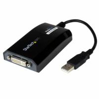 StarTech.com USB to DVI Adapter - 1920x1200 - External Video & Graphics Card - Dual Monitor Display Adapter Cable - Supports Mac & Windows (USB2DVIPRO2) USB / DVI adapter 27m Sort