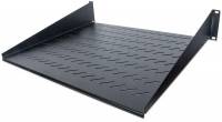 Intellinet 19 Cantilever Shelf, 2U, 2-Point Front Mount, 400mm Depth, Vented, Black Rackhylde Sort