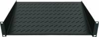 Intellinet 19 Cantilever Shelf, 1U, 2-Point Front Mount, 150mm Depth, Black Rackhylde Sort