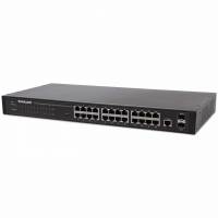 Intellinet 24-Port Network , 24-Port (RJ45), Rackmount, , 4 SFP, Web- , Mbit/ (Euro 2-pin plug) Switch 24-porte Gigabit