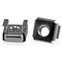 StarTech.com M6 Cage Nuts - 100 Pack - M6 Mounting Cage Nuts for Server Rack & Cabinet (CABCAGENTS62) Burm&oslash;trik S&oslash;lv