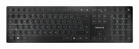 CHERRY KW 9100 SLIM tastatur Universel RF tr&aring;dl&oslash;s + Bluetooth QWERTY Portugisisk Sort, Gr&aring;