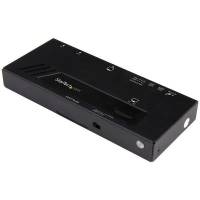 StarTech.com 2-Port HDMI Automatic Video - 4K 2x1 HDMI ing, Auto-Sensing and Serial Control (VS221HD4KA) Video-/audioswitch HDMI