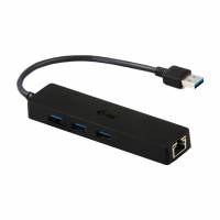 i-Tec USB 3.0 Slim HUB 3 Port + Gigabit Ethernet Adapter Sort