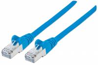 Intellinet Network Patch Cable, Cat6, 5m, Blue, Copper, S/FTP, LSOH / LSZH, PVC, RJ45, Gold Plated Contacts, Snagless, Booted, Polybag CAT 6 SFTP, PiMF 5m Patchkabel Bl&aring;