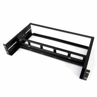 StarTech.com 2U DIN Rail Kit for Standard 19 Rack - Adjustable Depth Rackmount DIN Rail Top Hat, Mini, G Rails (ADJDINKIT) Kit til rack med spor Sort