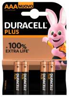 Batteri, Duracell PLUS POWER, AAA alkaline pakke a 4 stk