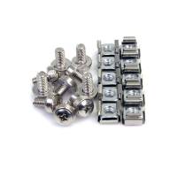 StarTech.com M6 Screws and Cage Nuts - 100 Pack - M6 Mounting Screws and Cage Nuts for Server Rack and Cabinet - Silver (CABSCREWM62) Skruer og m&oslash;trikker for rack