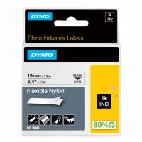 DYMO IND Fleksibel m&aelig;rkattape (1,9 cm x 4 m) 1kassette(r) 18489