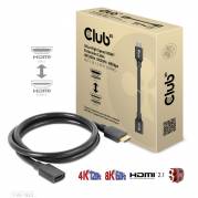 Club 3D CAC-1322 HDMI 2.1 forlængerkabel 1 m Sort