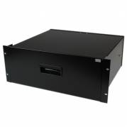 StarTech.com 4U Black Steel Storage Drawer for 19in Racks and Cabinets - Rack storage drawer - 4U - 4UDRAWER Rack-skuffe for lagring
