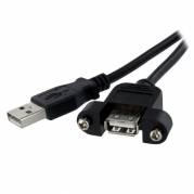 StarTech.com USB 2.0 USB forlængerkabel 91.4cm Sort