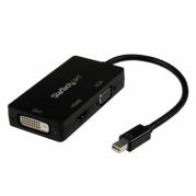 StarTech.com 3 in 1 Mini DisplayPort Adapter - 1080p - Mini DP / Thunderbolt to HDMI / VGA / DVI Splitter for Your Monitor (MDP2VGDVHD) Video transformer