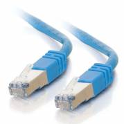 Cbl/100M Shield CAT5E Mld Patch CBL Blue