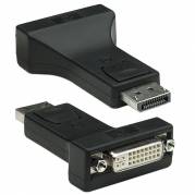 TECHly Adapter 20 pin DisplayPort han -> 24+5 pin kombineret DVI hun 7.3 cm Sort