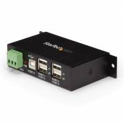 StarTech.com 4-Port Industrial USB 2.0 Hub ESD Protection - Mountable - Multiport Hub (ST4200USBM) Hub 4 porte USB
