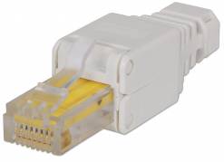 Intellinet RJ45 Modular Plug, Toolless Connector, Cat5/5e/6, 22-26 AWG solid and stranded UTP cables CAT 6 Ikke afsk&aelig;rmet parsnoet (UTP) Netv&aelig;rk-konnektor Grey
