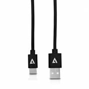 V7 USB 2.0 USB Type-C kabel 2m Sort