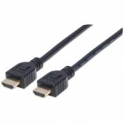 Manhattan HDMI han -> HDMI han 1 m Sort