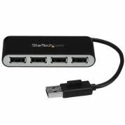 StarTech.com 4 Port USB 2.0 Hub - USB Bus Powered - Portable Multi Port USB 2.0 Splitter and Expander Hub - Small Travel USB Hub (ST4200MINI2) Hub 4 porte USB