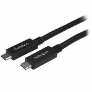 StarTech.com USB 3.1 / Thunderbolt 3 / DisplayPort 1.2 USB Type-C kabel 50cm Sort