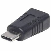 Manhattan USB 2.0 USB-C adapter Sort