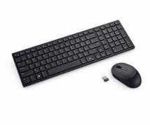 DELL KM555 tastatur Mus inkluderet Universel RF tr&aring;dl&oslash;s + Bluetooth QWERTY Russisk Sort