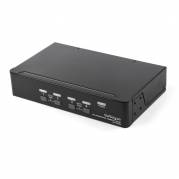StarTech.com 4 Port DisplayPort KVM  - 4K 60Hz - Single Display - UHD DP 1.2 USB KVM  USB 2.0 Hub & Audio - TAA Compliant KVM / audio-switch Desktop