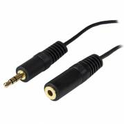 StarTech.com 12 ft. (3.7 m) 3.5mm Audio Extension Cable - PC Speaker Extension Audio Cable - Strain Relief - Black - Aux Cable (MU12MF) Forlængerkabel til audio 3.7m