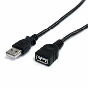 StarTech.com USB 2.0 USB forlængerkabel 1.8m Sort
