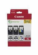 Canon PG-560XL x2/CL-561XL Multi Value Pack Bl&aelig;k Sort Farve (cyan, magenta, gul)