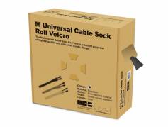 M Uni CableSock Roll Velcro Black 50m L