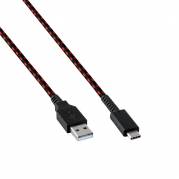 PDP USB Type-C kabel 2.4m Sort Rød