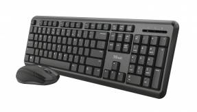 Trust Ody Wireless Keyboard & Mouse, Black (Nordic)